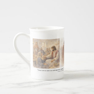 No unimportant person bone china mug