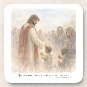 No unimportant person coaster