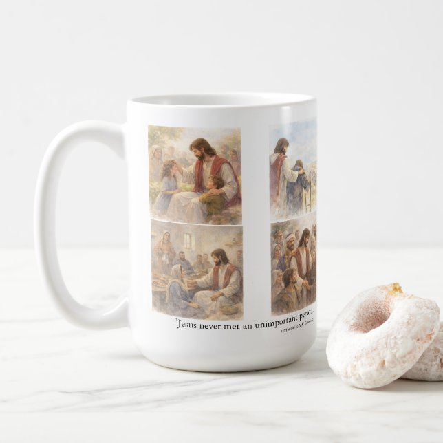 No unimportant person coffee mug (With Donut)