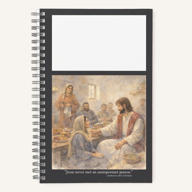 No unimportant person notebook (Front)