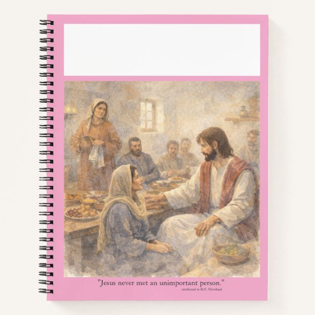 No unimportant person notebook (Front)