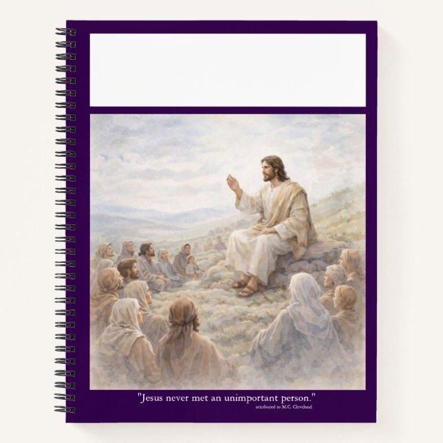 No unimportant person notebook (Front)