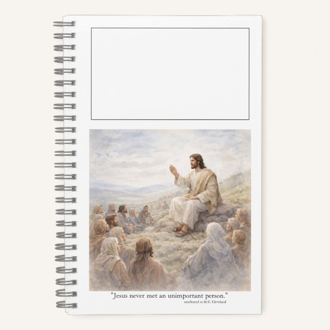 No unimportant person notebook (Front)