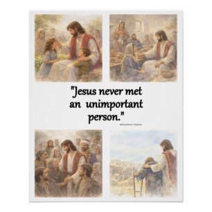 No unimportant person poster