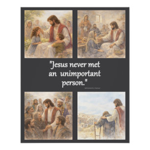 No unimportant person poster