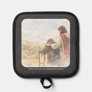 No unimportant person pot holder