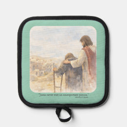No unimportant person pot holder