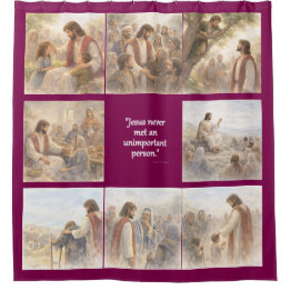 No unimportant person shower curtain