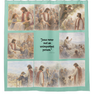 No unimportant person shower curtain
