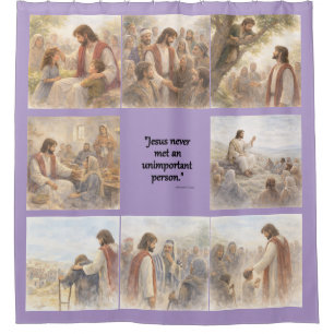 No unimportant person shower curtain