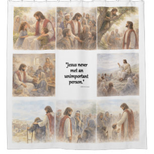 No unimportant person shower curtain