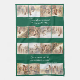 No unimportant person tea towel