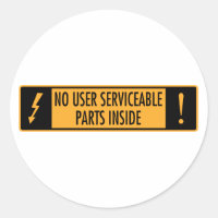 No User Serviceable Parts Inside