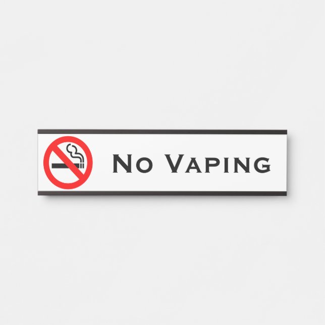 No Vaping Business Office Door Signs Sign (Front)