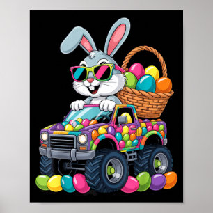 No Visible Text Detected, Funny Easter Bunny Kids  Poster