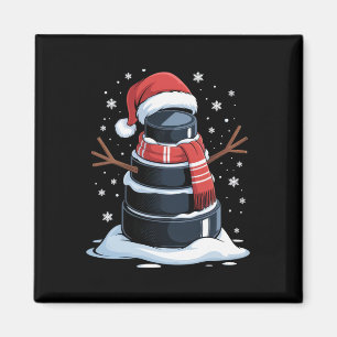 No Visible Text Detected Funny Hockey Fan Christma Magnet