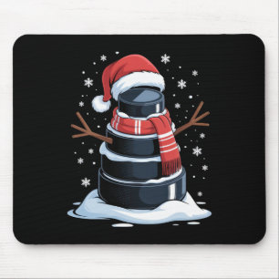 No Visible Text Detected Funny Hockey Fan Christma Mouse Pad