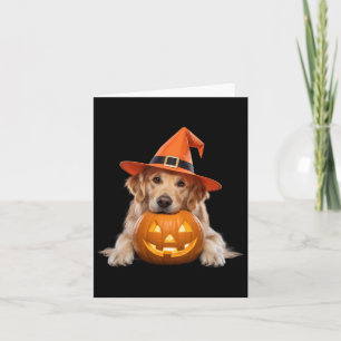 No Visible Text Detected Halloween Dog Lovers Funn Card