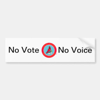 No Vote No VSSA Voice Bumper Sticker