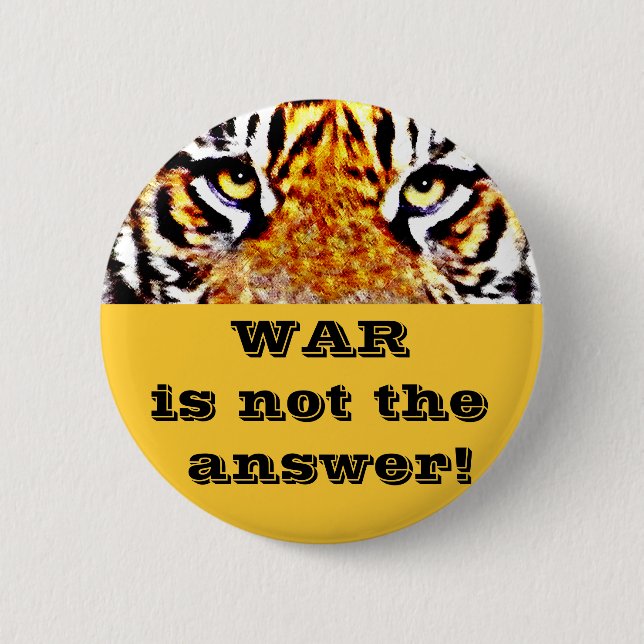 No War! 6 Cm Round Badge (Front)