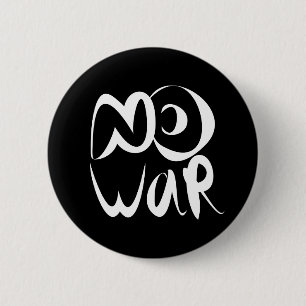 No War 6 Cm Round Badge