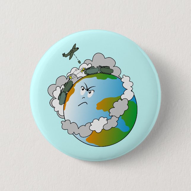 No War! 6 Cm Round Badge (Front)