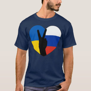No War Against Russia - Ukrainian Russian Brothers T-Shirt