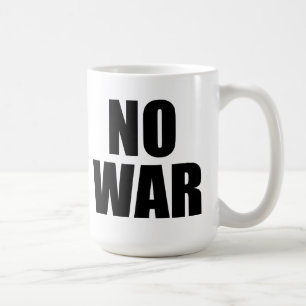 NO WAR COFFEE MUG
