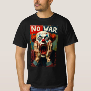 No War Fake News Clown Vintage T-Shirt