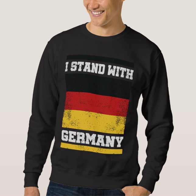 No war in europe I Deutschland Flagge I I stand wi Sweatshirt (Front)