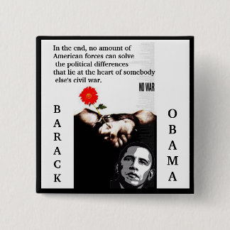 no_war_mahmood copy, In the end, no amount of A... 15 Cm Square Badge