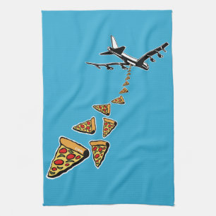 No war more pizza tea towel