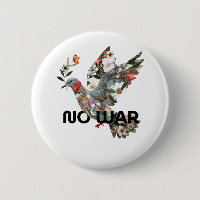 No War Peace Dove Pacifist Bold Statement