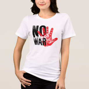 NO WAR! radical design for radical times! Tri-Blend Shirt