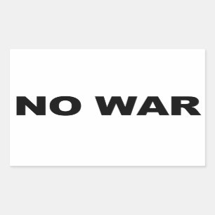 No War Rectangular Sticker