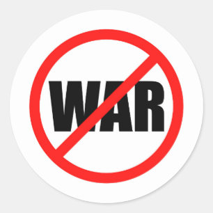 No War Symbol Classic Round Sticker