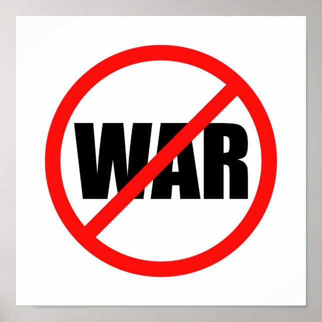 No War Symbol Poster (Front)