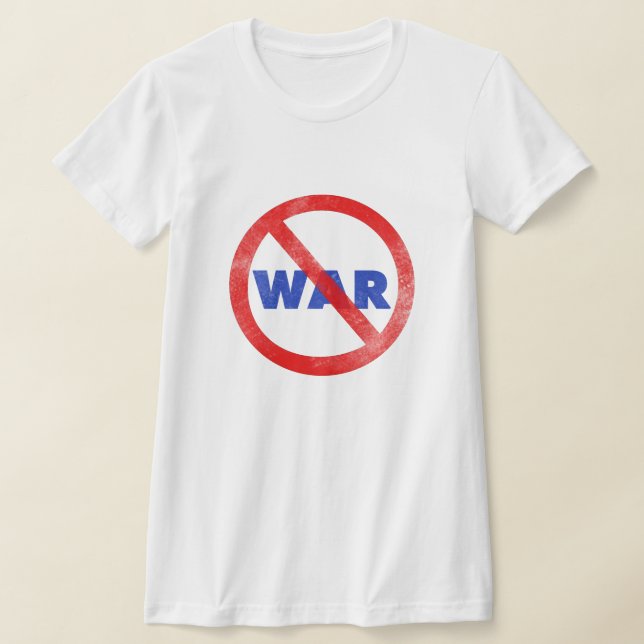 No War Symbol T-Shirt (Laydown)
