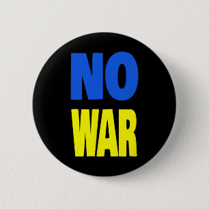 No War Ukraine 6 Cm Round Badge