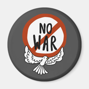 No War With Dove Magnet