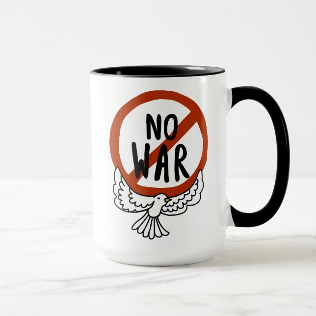 No War With Dove Mug (Right)