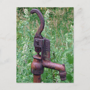 No Water Rusted Open on an Abandoned Farm Postcard