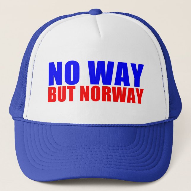 NO WAY BUT NORWAY TRUCKER HAT (Front)