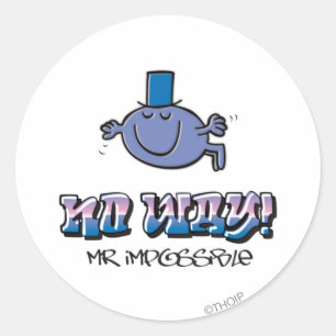 No Way! Classic Round Sticker