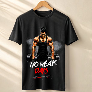 No Weak Days Gym T-Shirt – Savage Workout 