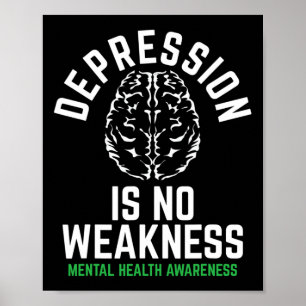 No Weakness Mental Health Mental Health Awareness Poster