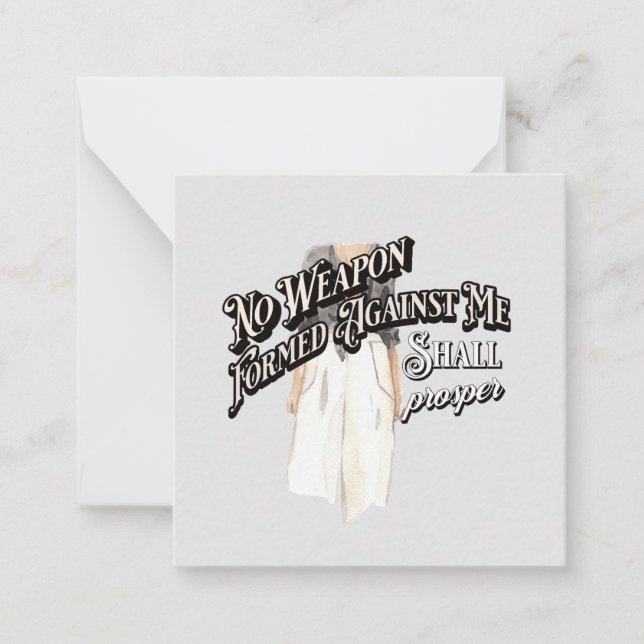 No Weapon Formed Against Me Card (Front)
