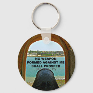 no weapon formed against me key ring