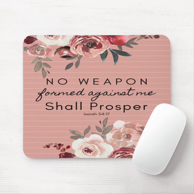 No Weapon Formed Against Me Mouse Pad (With Mouse)