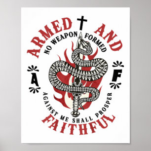No Weapon Formed Against Me Shall Prosper Christia Poster